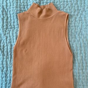 Sleeveless Mock Neck Top